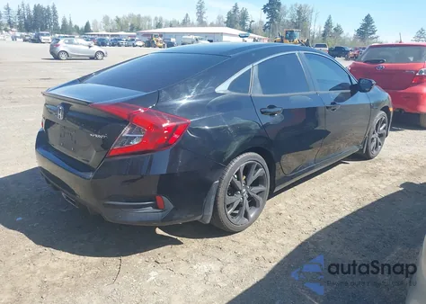 2020 Honda Civic Sport из США, поврежденный, VIN 19XFC2F8XLE212880